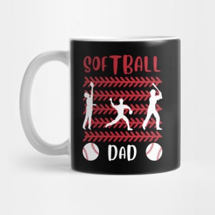 My Favorite Softball Player Calls Me Dad Gift for Softball Father daddy Mug